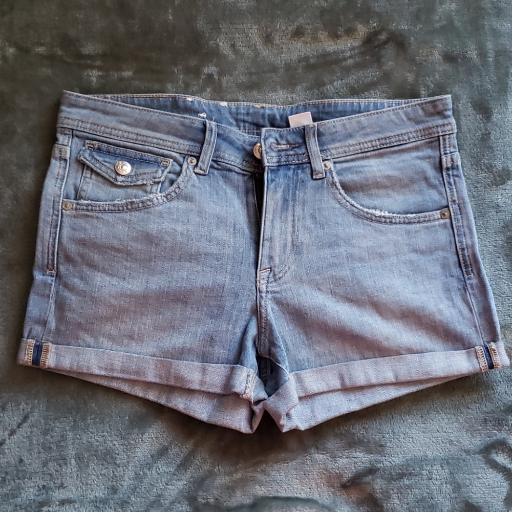 H&M denim cuffed shorts